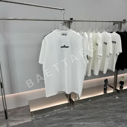 스톤아일랜드 오버랩 자수 반팔 티셔츠 71714