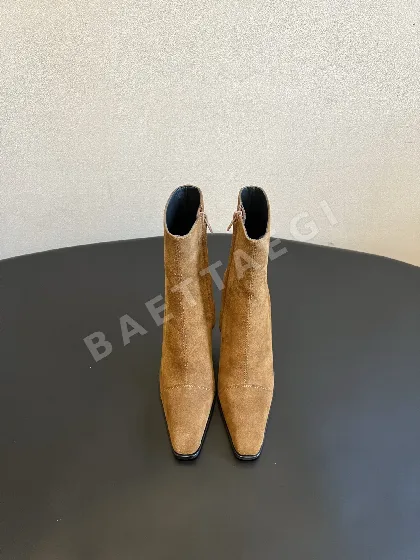 생로랑 부츠 가죽 스퀘어 토 207530