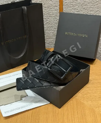 보테가베네타 인트레차토 가죽 벨트 180362