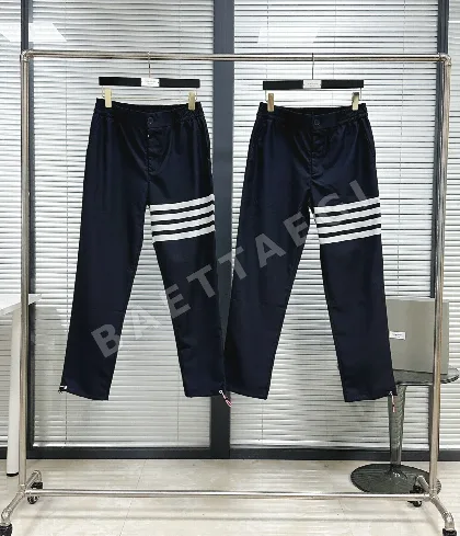 톰브라운 면 4바 스트라이프 캐주얼 바지 46562