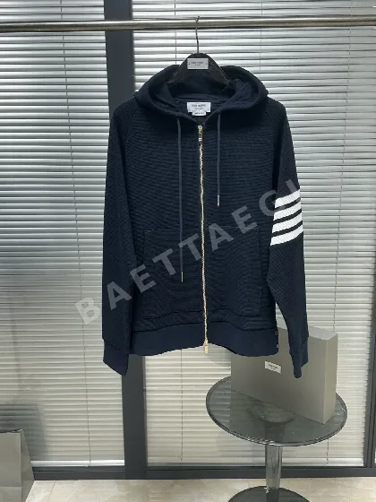 톰브라운 와플 면 후드 재킷 126240