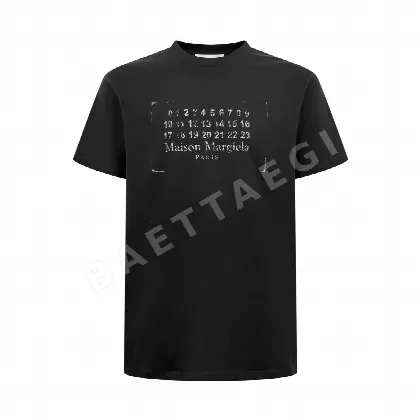 마르지엘라 데미지 가공 디지털 프린트 남성 반팔 티셔츠 48222