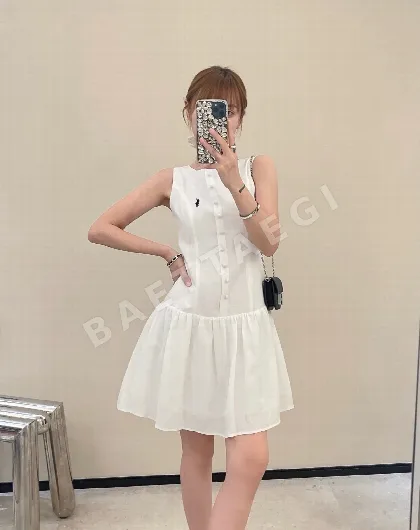 폴로 클래식 포니 자수 카라 노슬리브 여성 원피스 117073