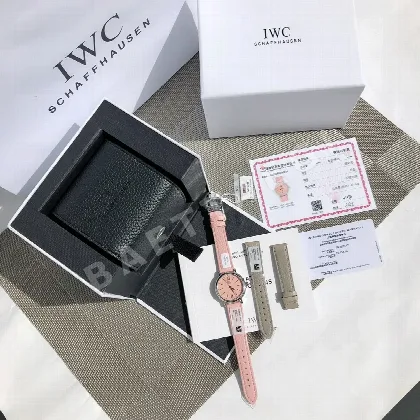 IWC 포르토피노 핑크 다이얼 여성 시계 42487